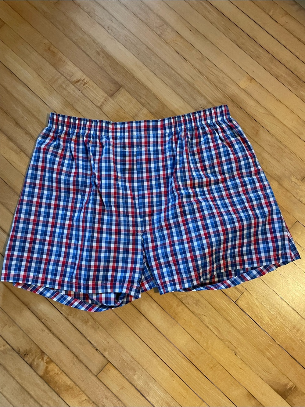 BROOKS BROTHERS Boxer Shorts Sleep Loungewear Red Navy White Gingham Unisex